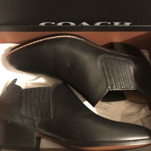 Brand new never worn coach ankle boot